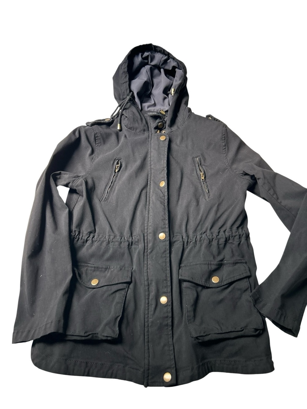 Women's Black Hooded Jacket